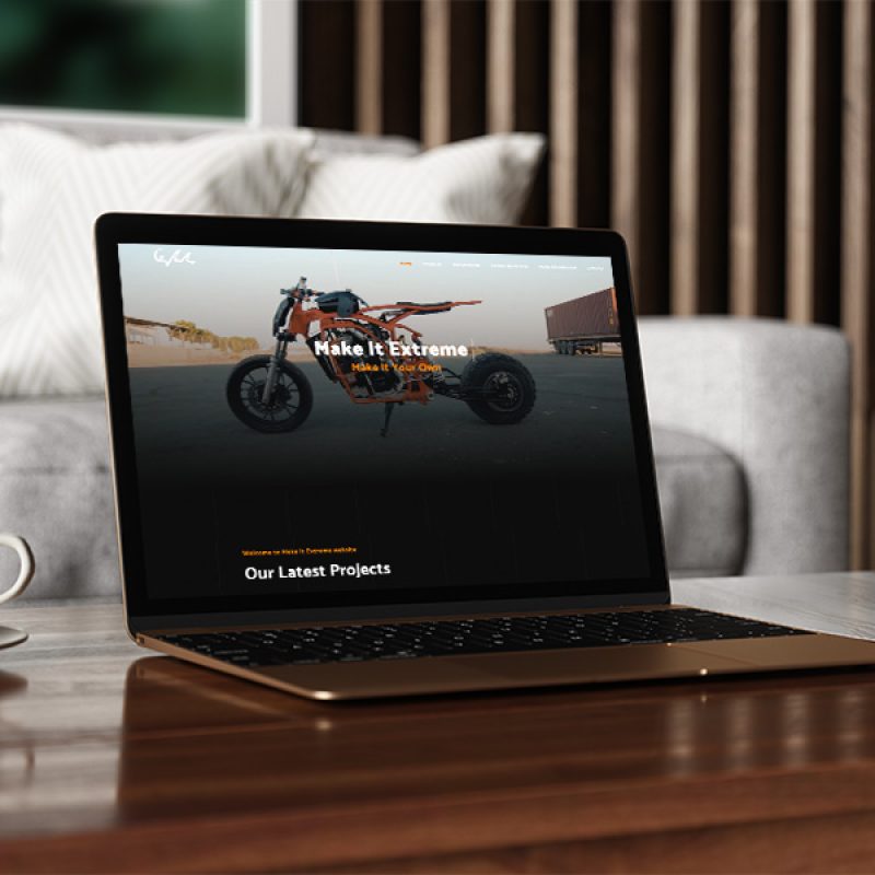 makeitextreme website laptop