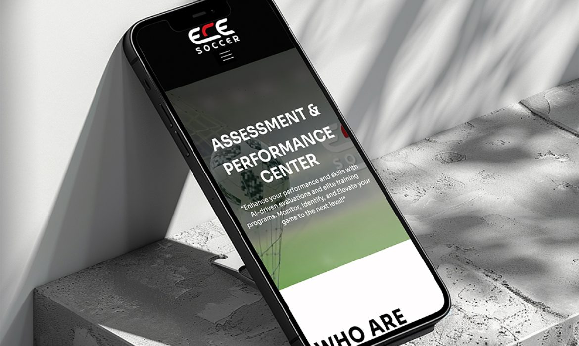 ece soccer mobile responsive website development