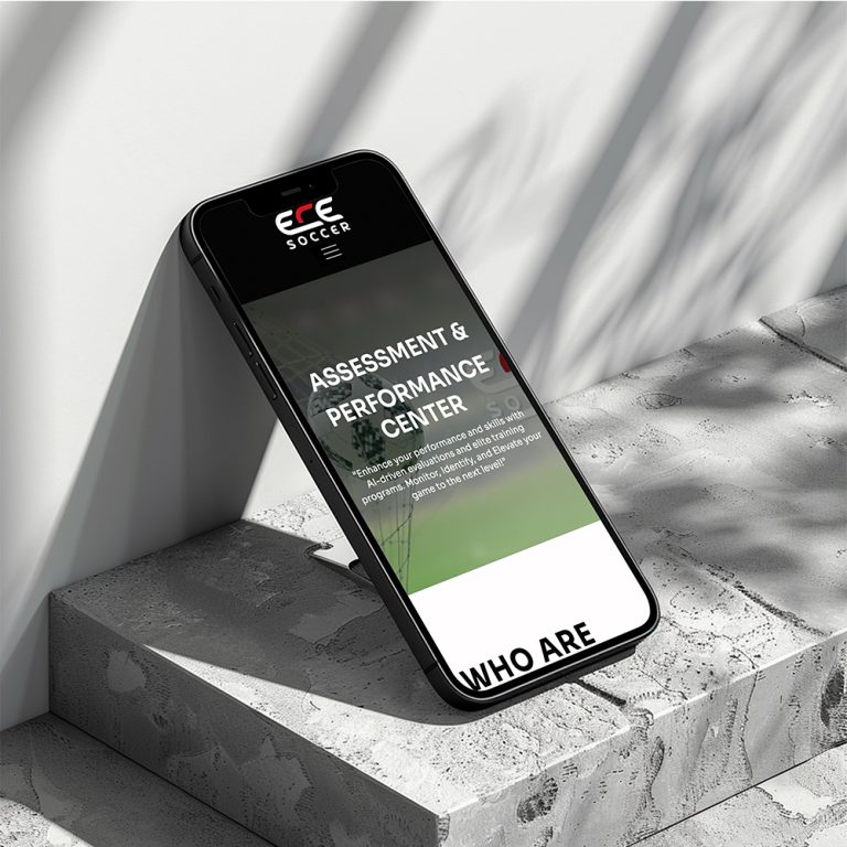 ece soccer mobile responsive website development