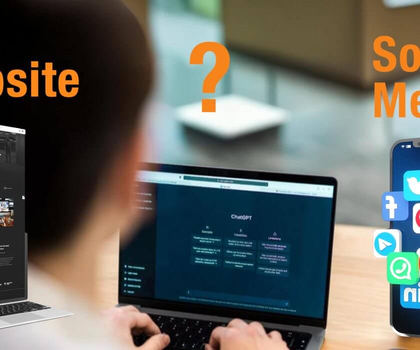 website or social media and why