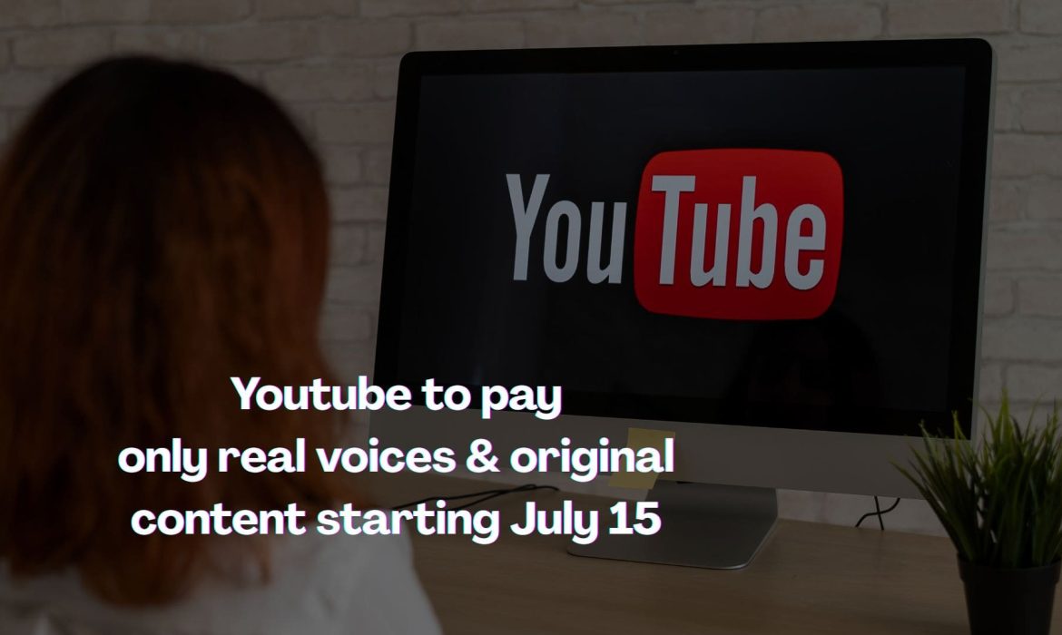youtube on screen writing to pay only real voice and content