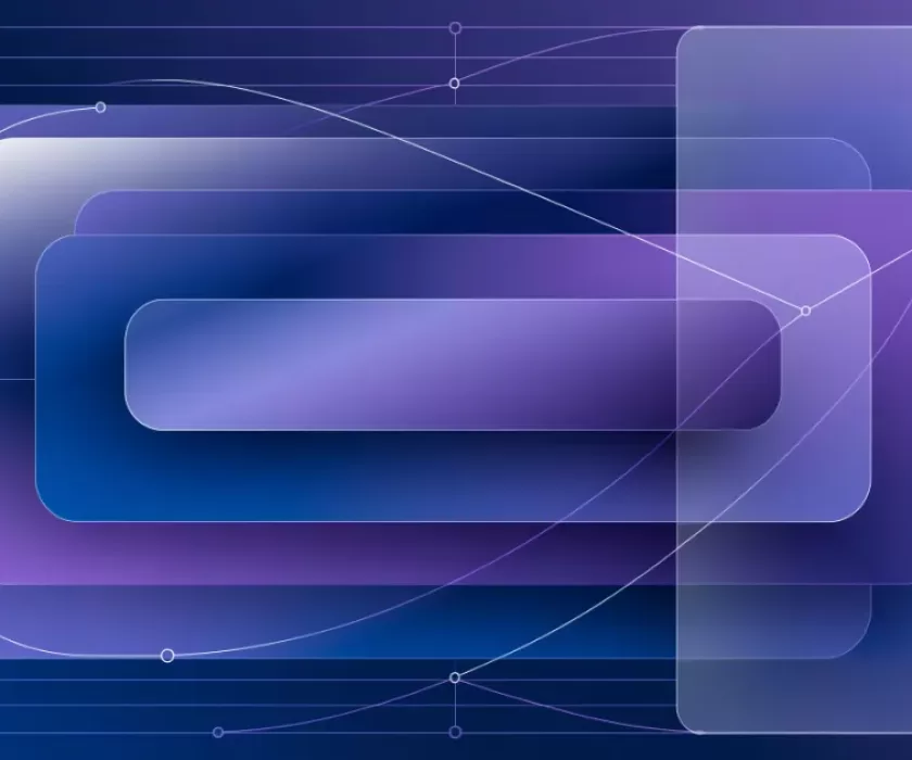 Abstract illustration representing an agent-ready website being audited by AI