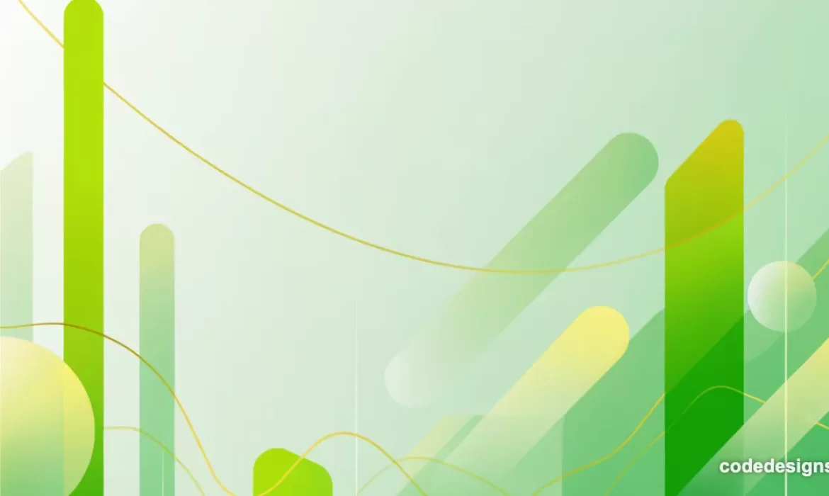 abstract green and gold background representing AI for small business growth