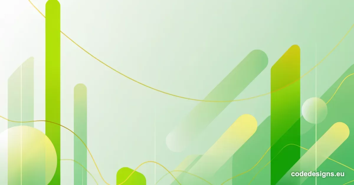 abstract green and gold background representing AI for small business growth