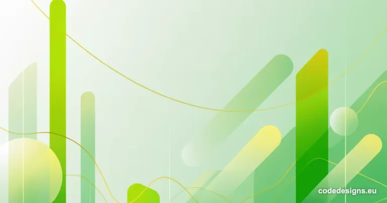 abstract green and gold background representing AI for small business growth