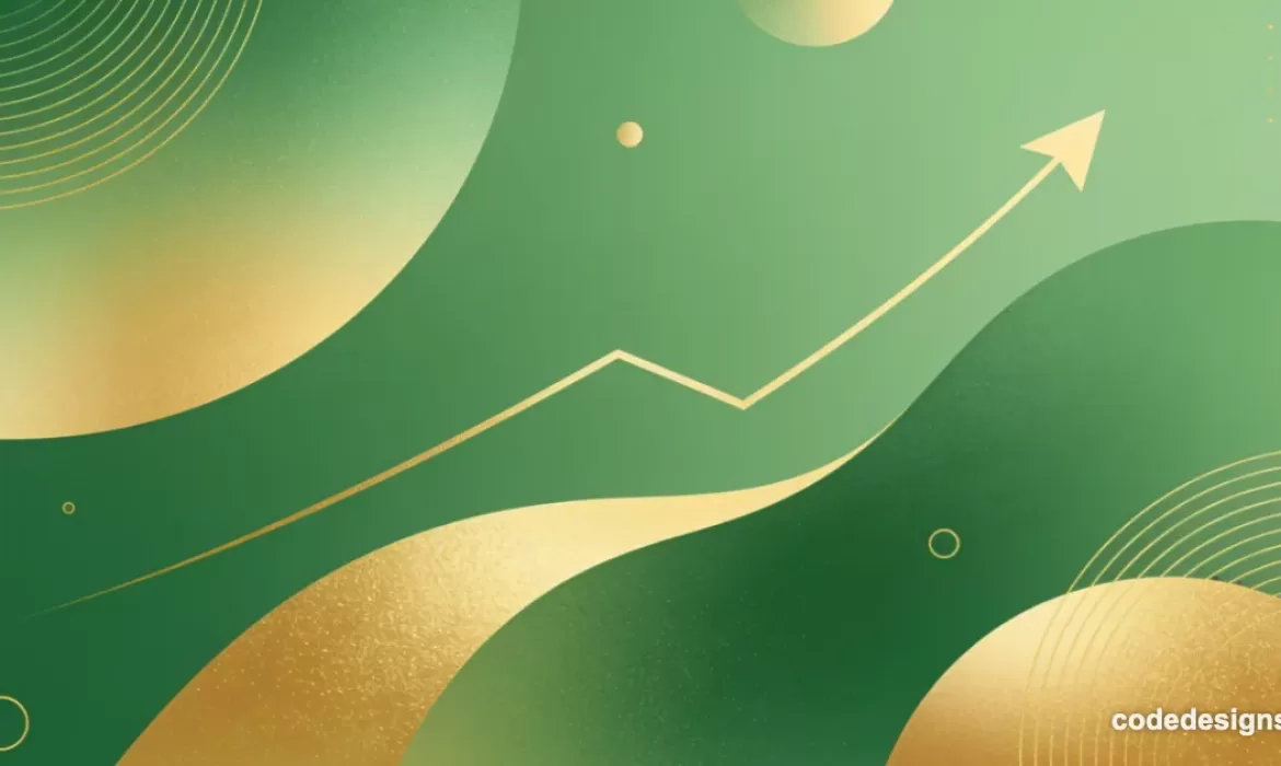 Abstract green and gold background representing Canva Grow 2.0 business growth tools