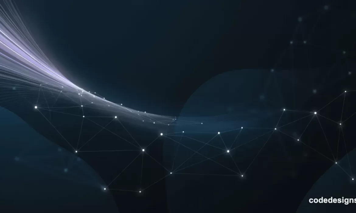 Abstract dark teal and navy background representing the Claude Sonnet 5 AI model