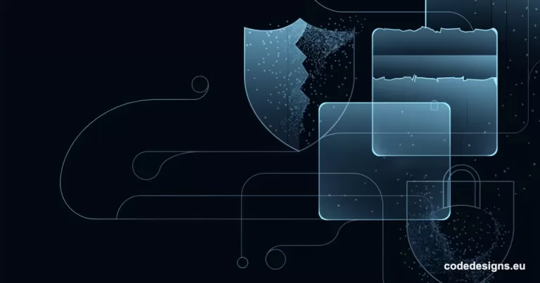 Abstract dark teal and navy illustration representing Gemini 3.8 Flash Cyber AI vulnerability patching