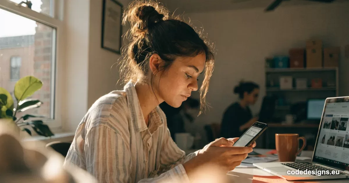 Social media manager reviewing the Instagram algorithm 2026 ranking signals on her phone