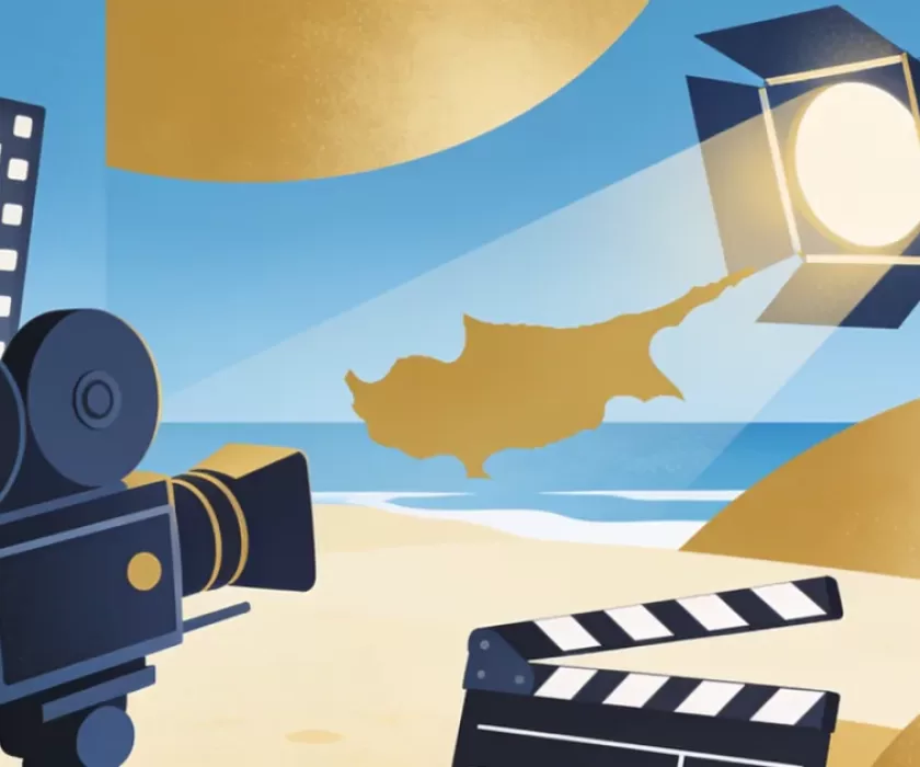 Abstract illustration representing professional video production in Cyprus