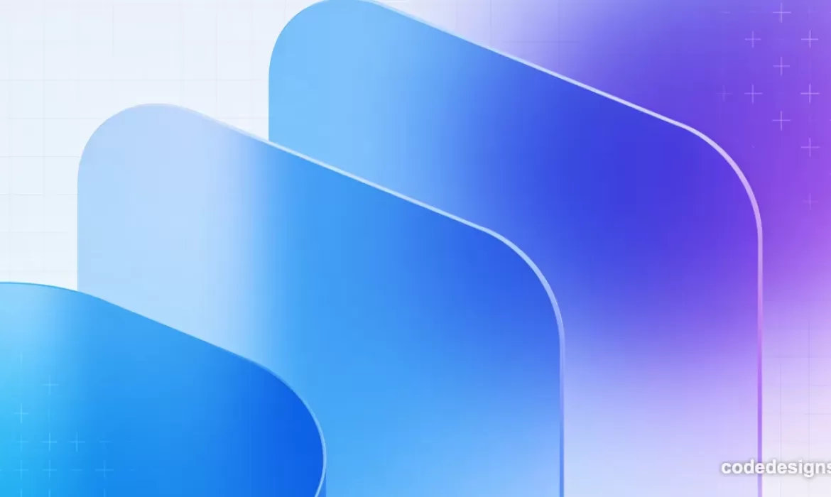 Abstract blue and purple background representing web development Cyprus services