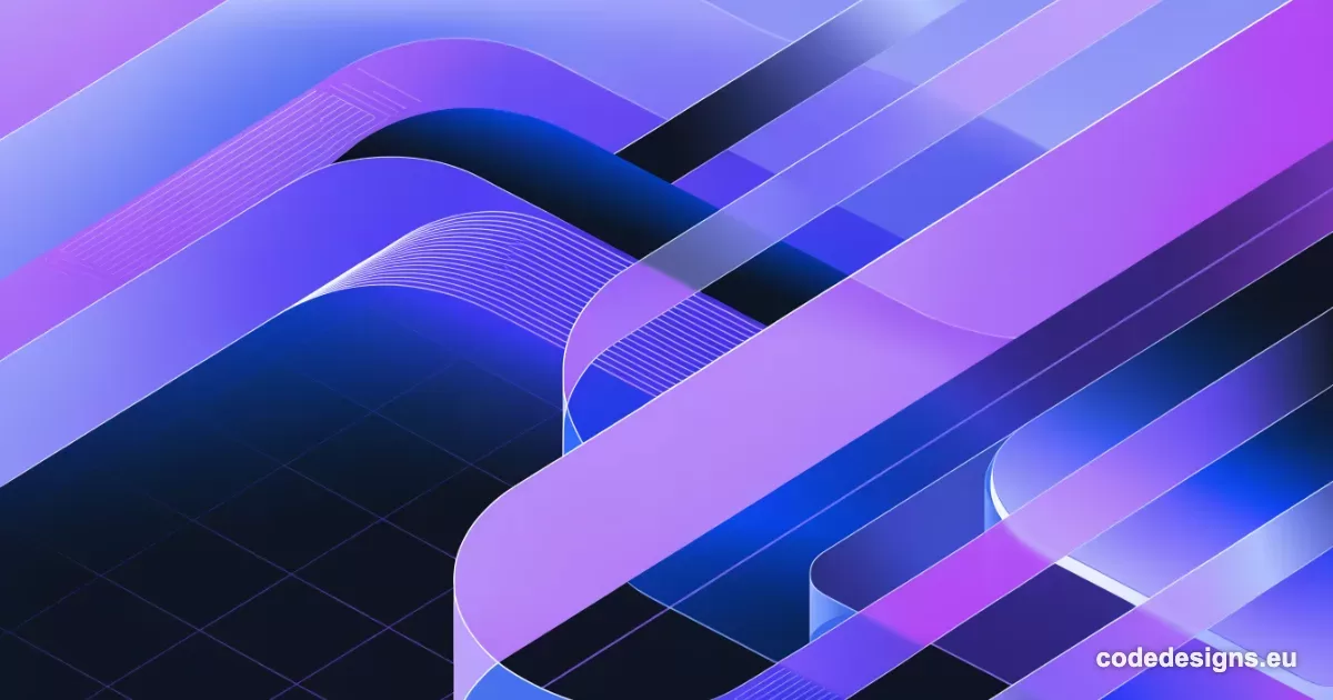 Abstract illustration in blue and purple representing the WordPress 7.1 update release cycle